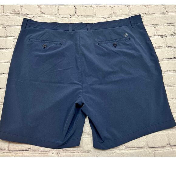 Vineyard Vines Men's Flat Front Shorts - Light Blue and Navy - Picture 3 of 7
